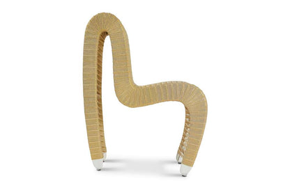 Phillips Collection - Seat Belt Dining Chair, Gold, Metallic - B2061GS veiw 3