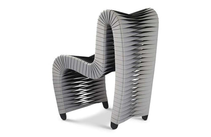 Phillips Collection - Seat Belt Dining Chair, Gray/Black - B2061GR veiw 2