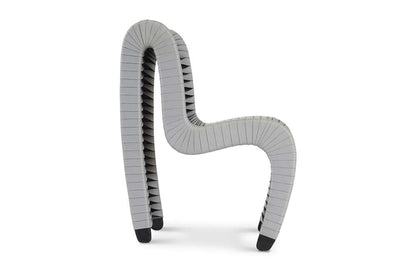 Phillips Collection - Seat Belt Dining Chair, Gray/Black - B2061GR veiw 3