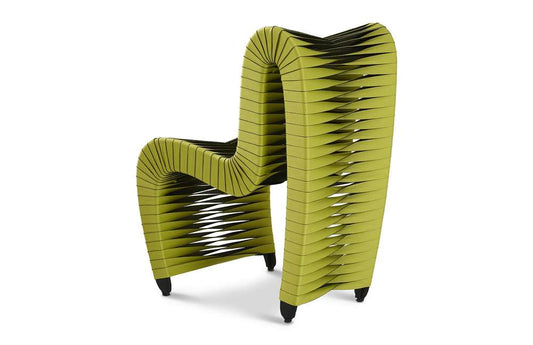 Phillips Collection - Seat Belt Dining Chair, Green - B2061GZ veiw 2