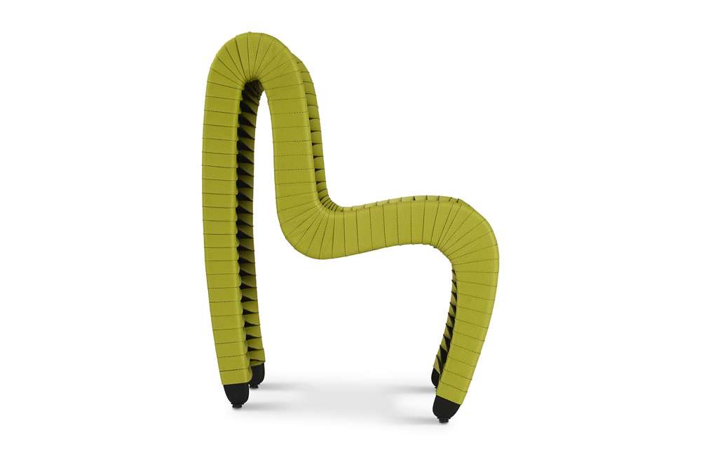 Phillips Collection - Seat Belt Dining Chair, Green - B2061GZ veiw 3