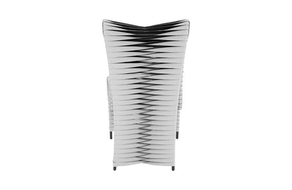 Phillips Collection - Seat Belt Dining Chair, High Back Gray/Black - B2061GH veiw 3