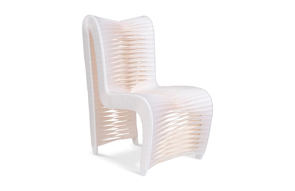 Phillips Collection - Seat Belt Dining Chair, High Back, White/Off-White - TH59174 view 1