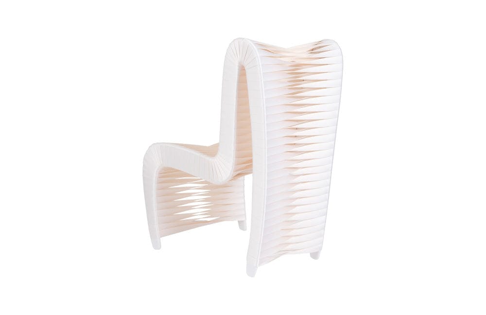 Phillips Collection - Seat Belt Dining Chair, High Back, White/Off-White - TH59174 view 2