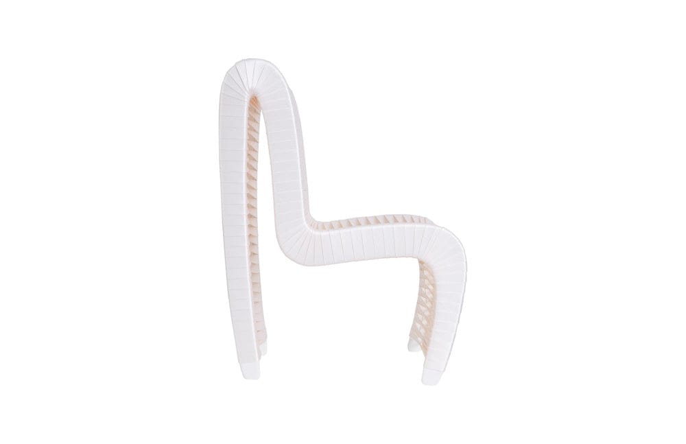 Phillips Collection - Seat Belt Dining Chair, High Back, White/Off-White - TH59174 view 4