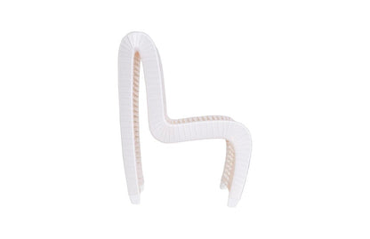 Phillips Collection - Seat Belt Dining Chair, High Back, White/Off-White - TH59174 view 4