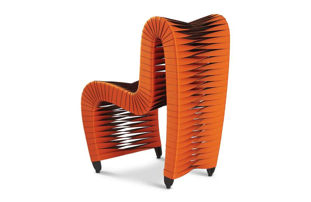 Phillips Collection - Seat Belt Dining Chair, Orange - B2061ZZ veiw 2