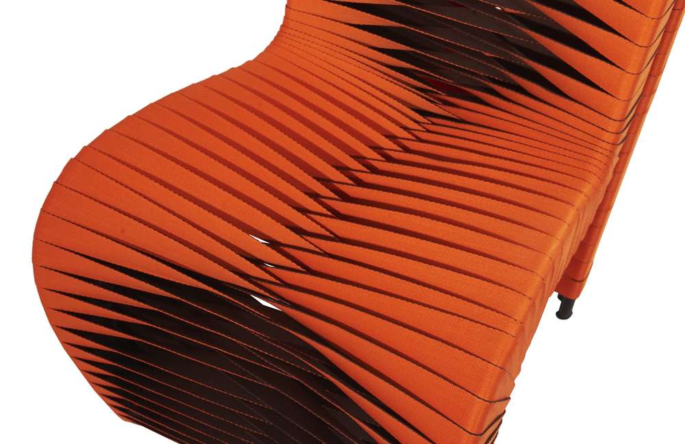 Phillips Collection - Seat Belt Dining Chair, Orange - B2061ZZ veiw 4