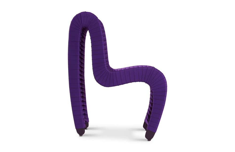 Phillips Collection - Seat Belt Dining Chair, Purple - B2061PU veiw 3