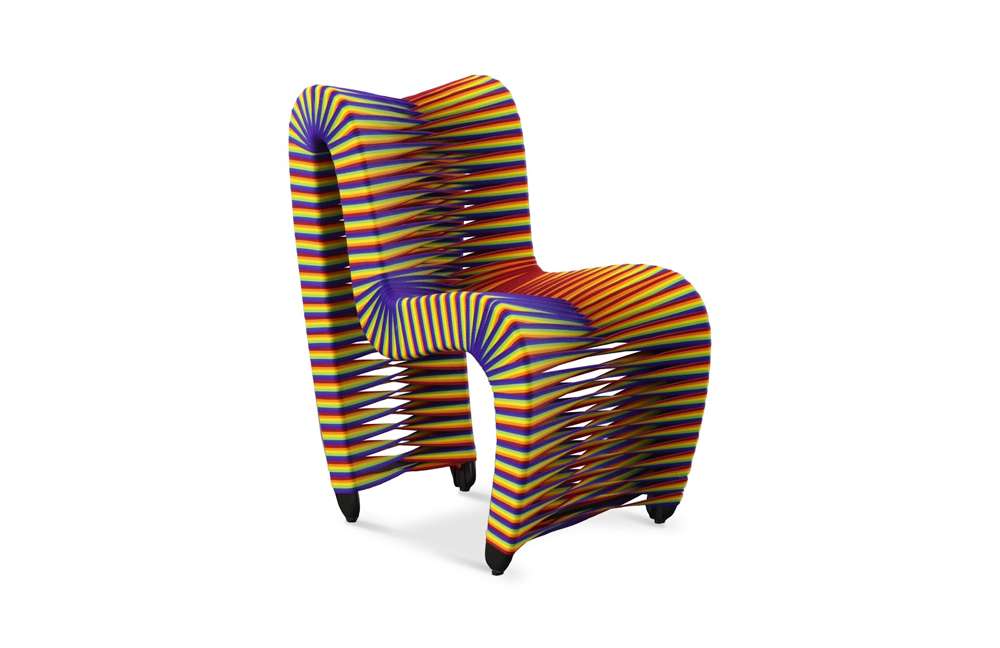 Phillips Collection - Seat Belt Dining Chair, Rainbow/Pride - B2061RP veiw 1