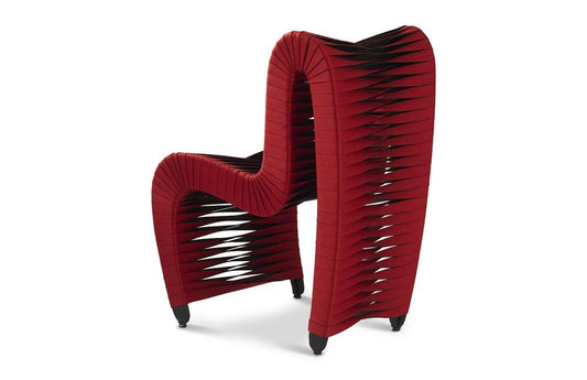 Phillips Collection - Seat Belt Dining Chair, Red/Black - B2062ZZ veiw 2
