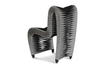 Phillips Collection - Seat Belt Dining Chair, Silver, Metallic - B2061SS veiw 2