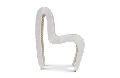 Phillips Collection - Seat Belt Dining Chair, White/Off-White - B2061WZ veiw 3