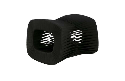 Phillips Collection - Seat Belt Ottoman, Black/Black - B2064BB veiw 1