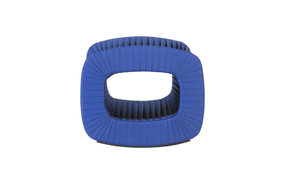 Phillips Collection - Seat Belt Ottoman, Blue/Black - TH97871 veiw 3