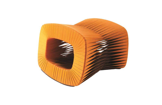 Phillips Collection - Seat Belt Ottoman, Orange - B2064ZZ veiw 1