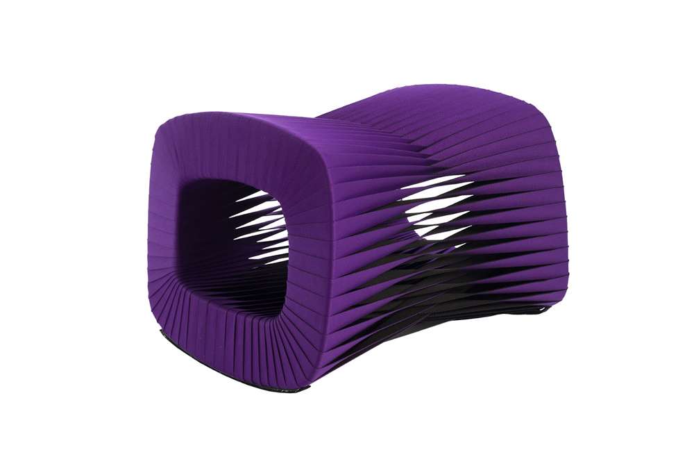 Phillips Collection - Seat Belt Ottoman, Purple - B2064PU veiw 1