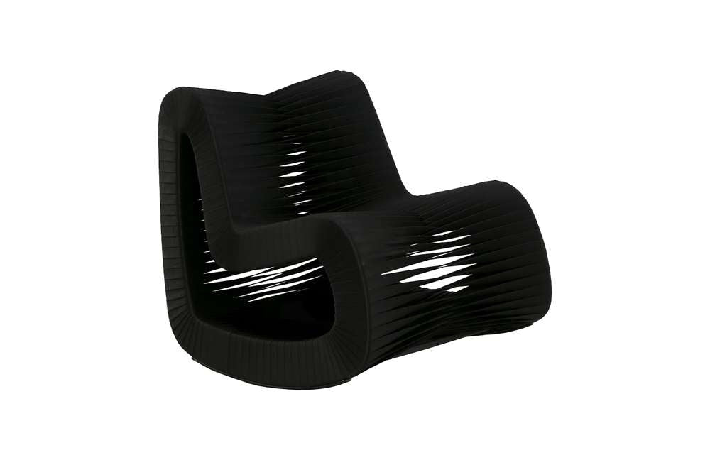 Phillips Collection - Seat Belt Rocking Chair, Black/Red - B2063BZ veiw 1
