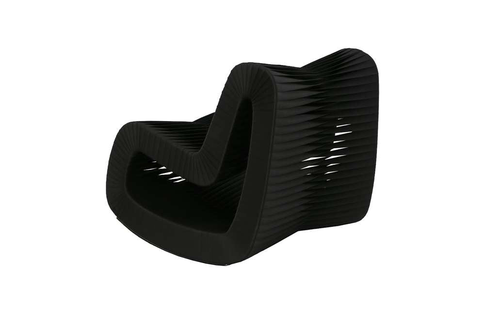 Phillips Collection - Seat Belt Rocking Chair, Black/Red - B2063BZ veiw 2
