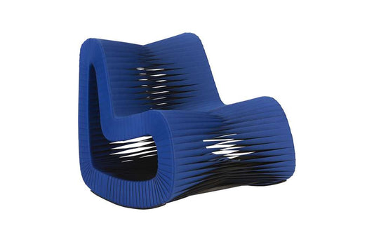 Phillips Collection - Seat Belt Rocking Chair, Blue/Black - B2063BL veiw 1