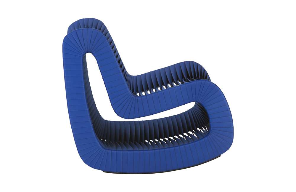 Phillips Collection - Seat Belt Rocking Chair, Blue/Black - B2063BL veiw 2