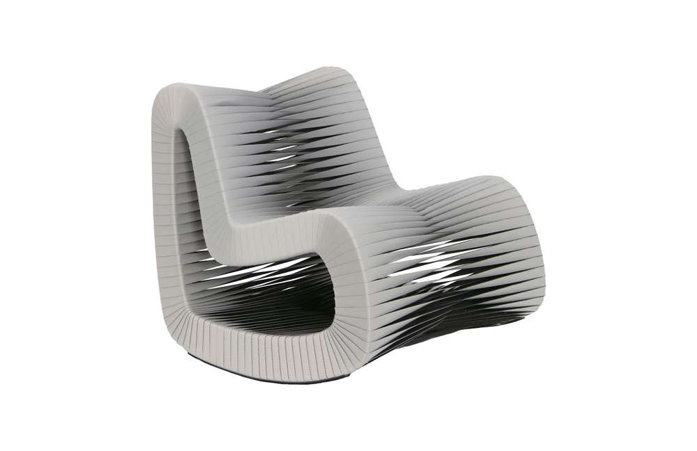 Phillips Collection - Seat Belt Rocking Chair, Gray/Black - B2063GR veiw 1