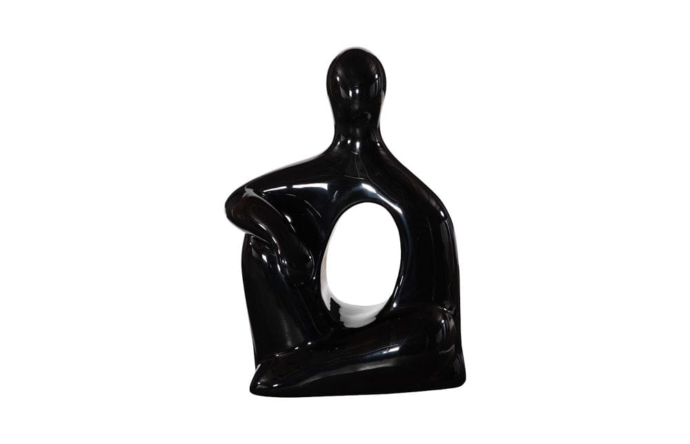 Phillips Collection - Seated Sculpture, Gel Coat Black - PH118770 view 1