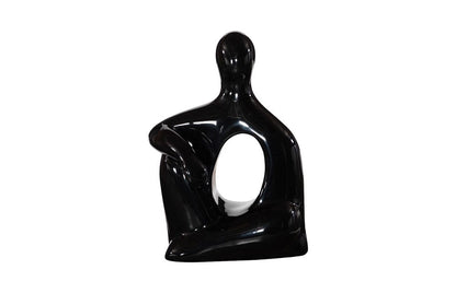 Phillips Collection - Seated Sculpture, Gel Coat Black - PH118770 view 1