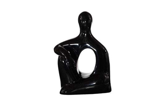 Phillips Collection - Seated Sculpture, Gel Coat Black - PH118770 view 1