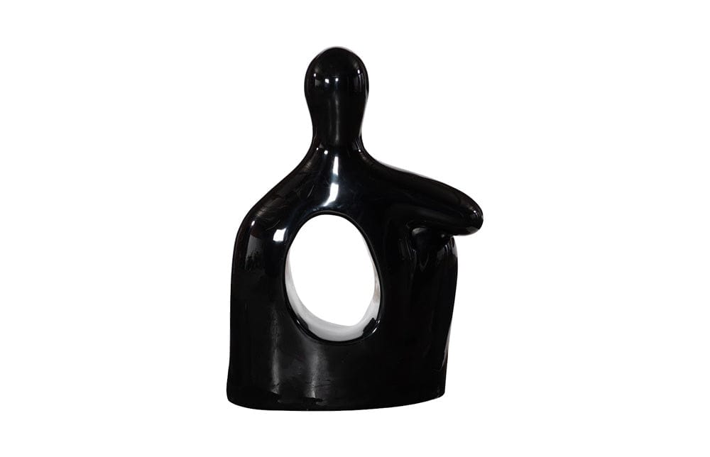 Phillips Collection - Seated Sculpture, Gel Coat Black - PH118770 view 2