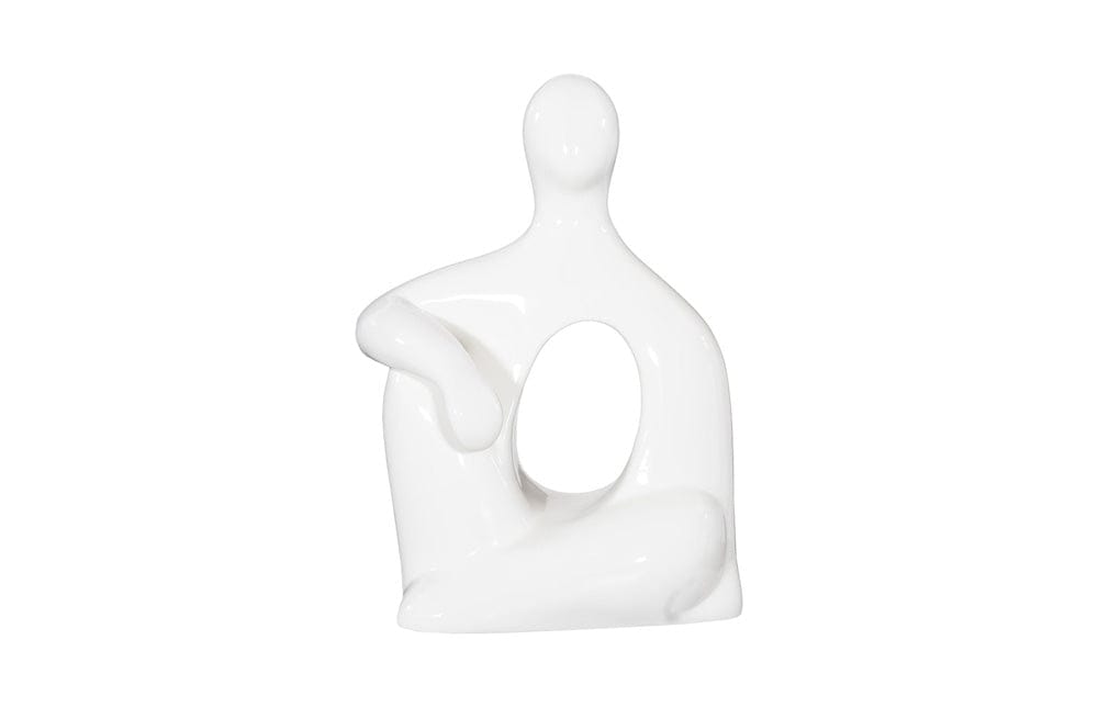 Phillips Collection - Seated Sculpture, Gel Coat White - PH118769 view 1