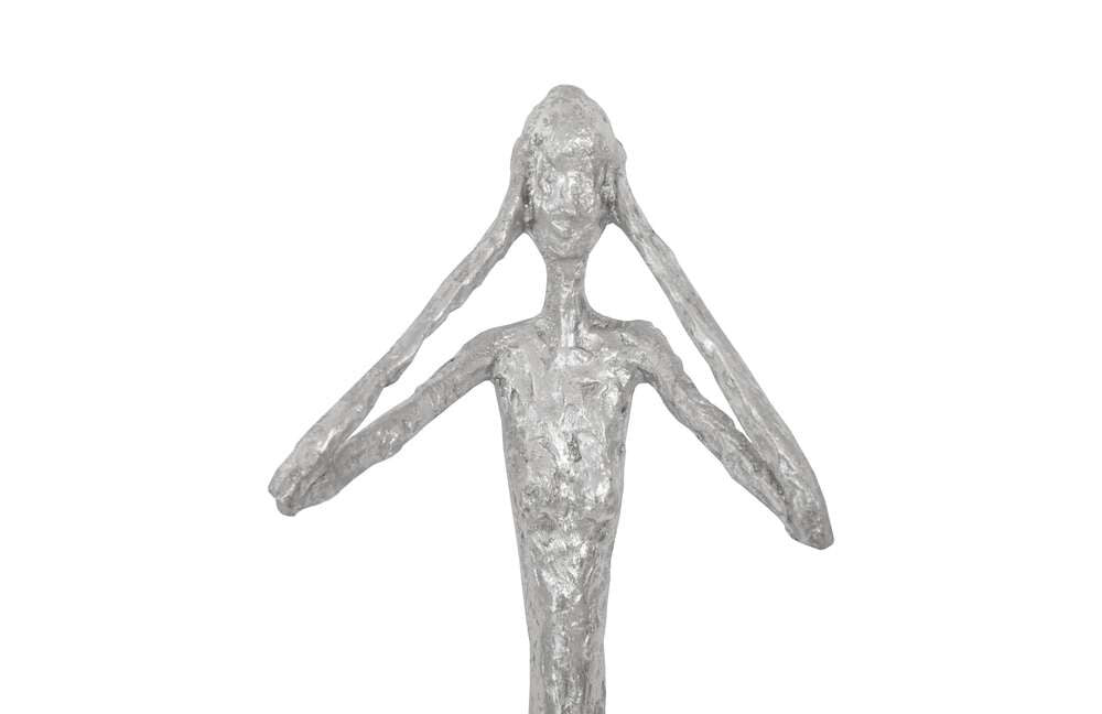 Phillips Collection - See, Hear, Speak No Evil, Silver Leaf (Set of 3) - PH97353 veiw 3