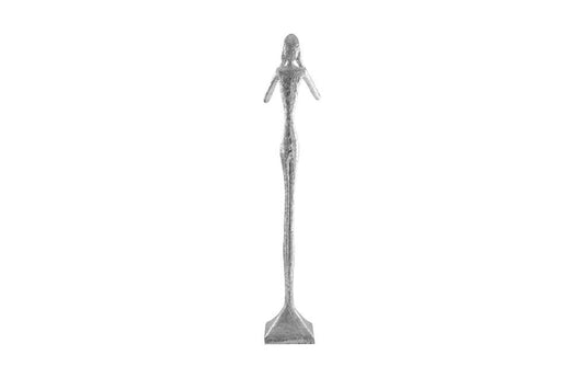 Phillips Collection - See No Evil Slender Sculpture, Large, Resin, Silver Leaf - PH66162 veiw 2