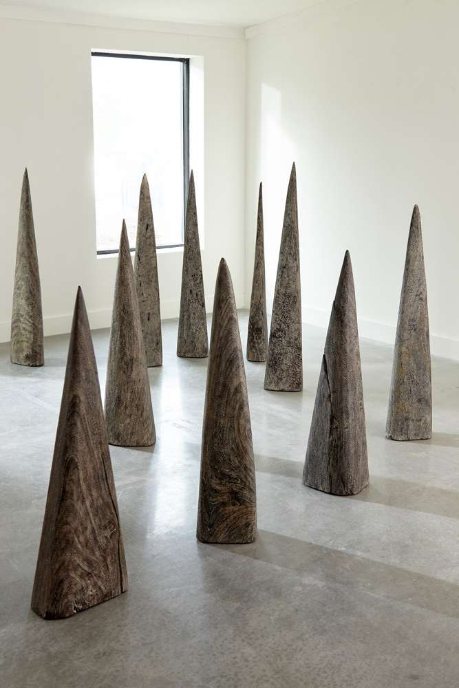 Phillips Collection - Shark Tooth Sculpture, Large, Gray Stone Finish - TH92144 veiw 4