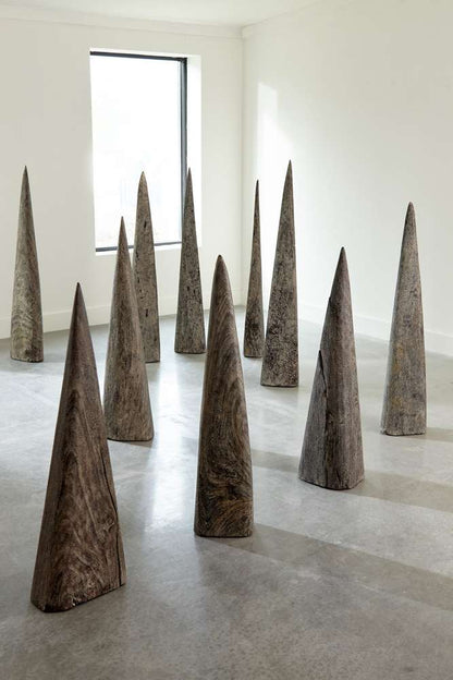 Phillips Collection - Shark Tooth Sculpture, Large, Gray Stone Finish - TH92144 veiw 4