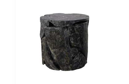 Phillips Collection - Side Table Black Wash, Round - ID85090 veiw 1