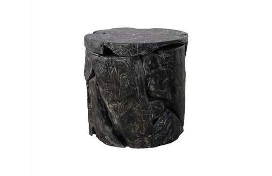 Phillips Collection - Side Table Black Wash, Round - ID85090 veiw 1