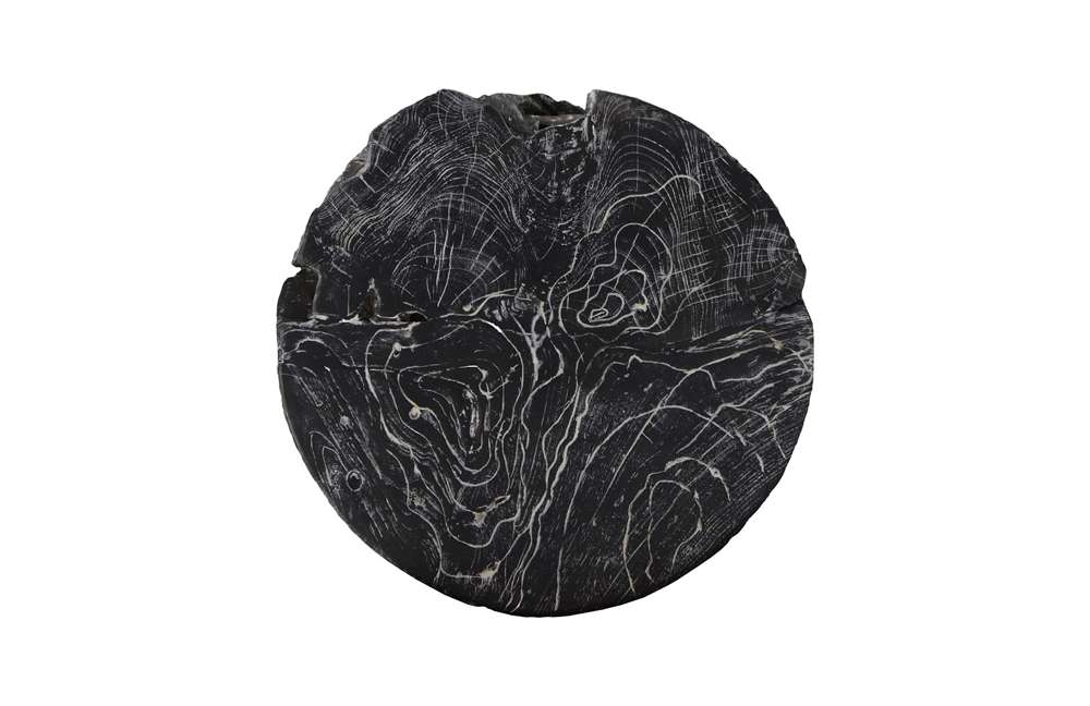 Phillips Collection - Side Table Black Wash, Round - ID85090 veiw 2