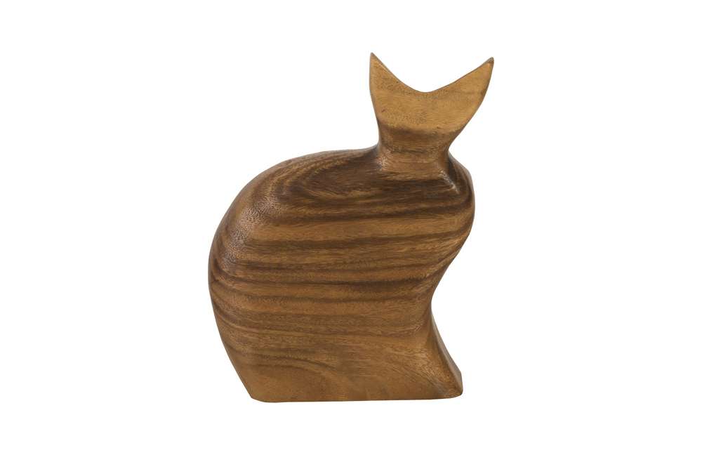 Phillips Collection - Sitting Cat Sculpture, Natural - TH95612 veiw 2