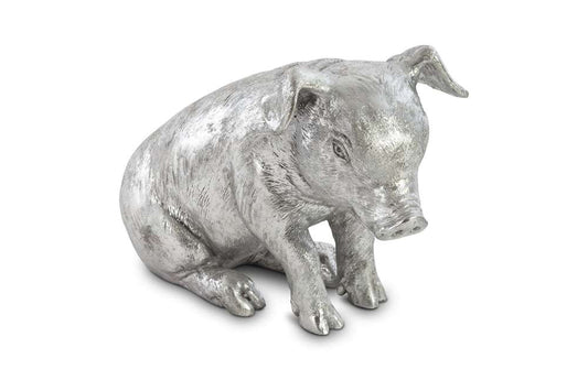 Phillips Collection - Sitting Piglet, Silver Leaf - PH67600 veiw 1