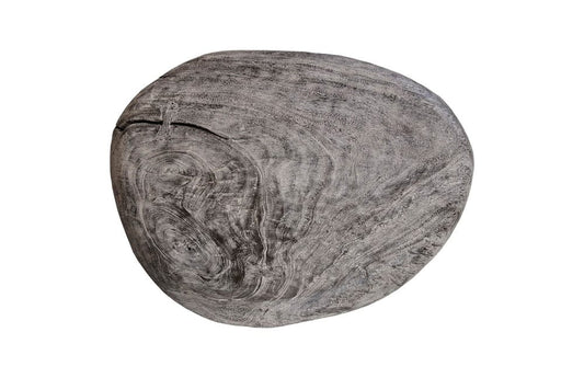 Phillips Collection - Skipping Stone Side Table, Gray Stone, Forged Legs - TH101664 view 2