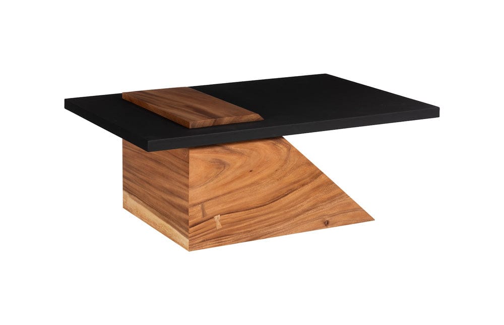Phillips Collection - Slant Coffee Table, Natural/Black - TH113555 view 3