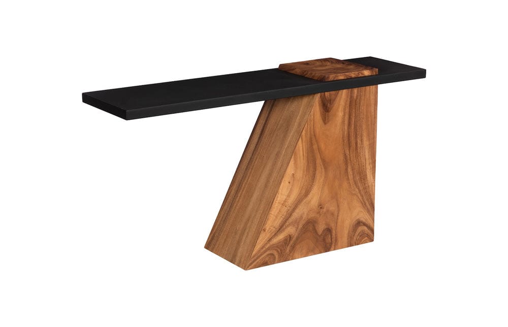Phillips Collection - Slant Console, Natural/Black - TH113554 view 1