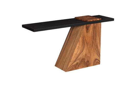 Phillips Collection - Slant Console, Natural/Black - TH113554 view 1