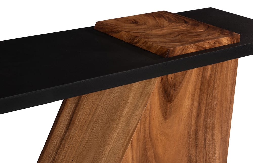 Phillips Collection - Slant Console, Natural/Black - TH113554 view 4