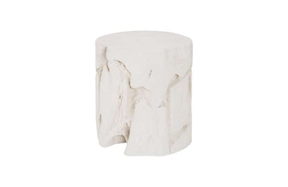 Phillips Collection - Slice Stool, Round, White Stone - PH104339 veiw 1