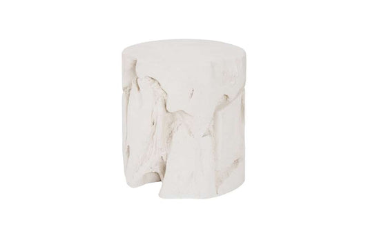Phillips Collection - Slice Stool, Round, White Stone - PH104339 veiw 1