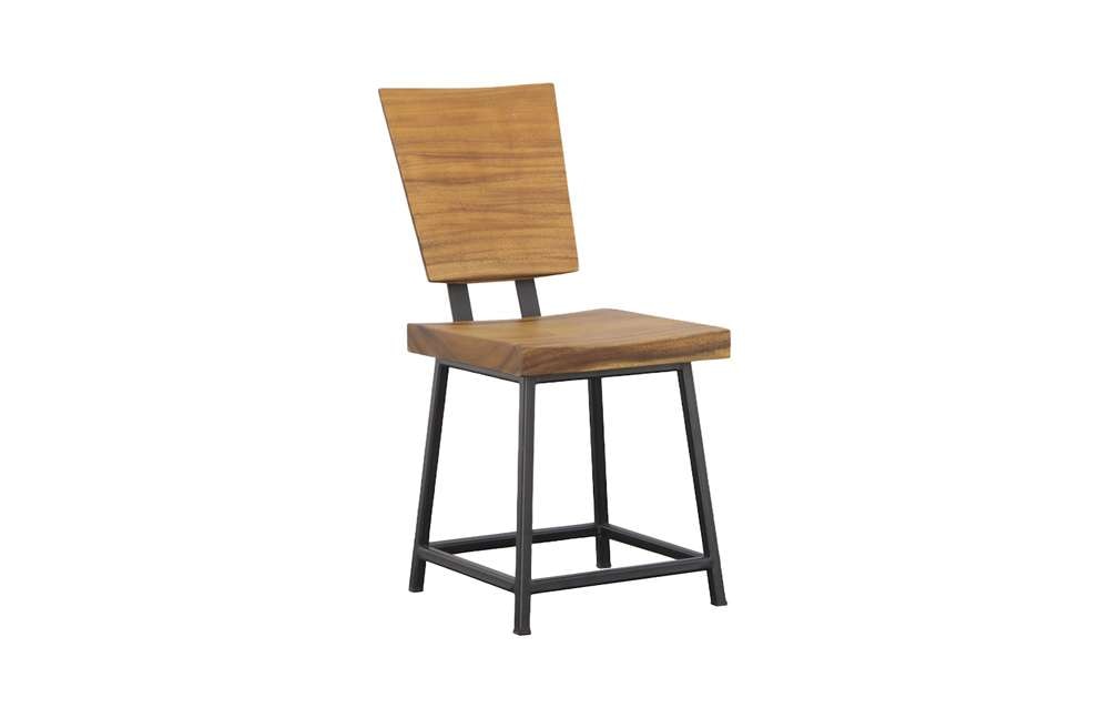 Phillips Collection - Smoothed Dining Chair, Natural, Black Base - TH109883 veiw 1