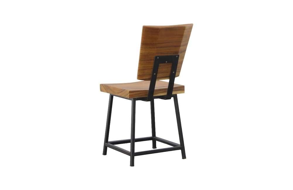 Phillips Collection - Smoothed Dining Chair, Natural, Black Base - TH109883 veiw 2