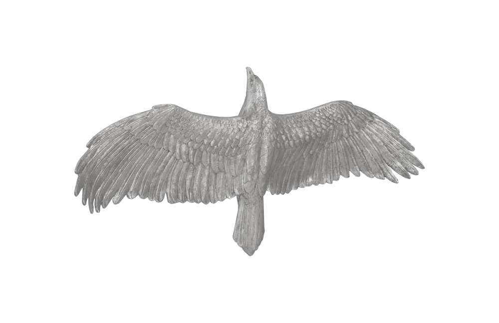 Phillips Collection - Soaring Eagle Wall Art, Resin, Silver Leaf, LG - PH94502 veiw 2